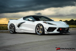 TITAN 7 T-D6 19X9,20X11.5 5X120 CHEVROLET C8 CORVETTE WHEELS - MACHINED BLACK