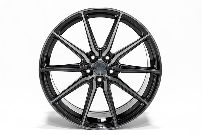 VOSSEN HF3 C8 CORVETTE- 20X9 ET35, 21X12 ET52 - MACHINED & GLOSS BLACK