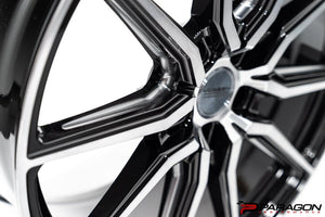 VOSSEN HF3 C8 CORVETTE- 20X9 ET35, 21X12 ET52 - MACHINED & GLOSS BLACK