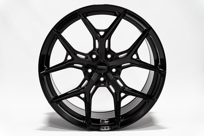 VOSSEN HF5 C8 CORVETTE- 20X9 ET35, 21X12 ET52 - GLOSS BLACK