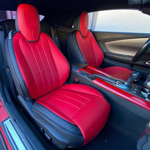 5th Gen Camaro Custom Two-tone Leather Seat Covers