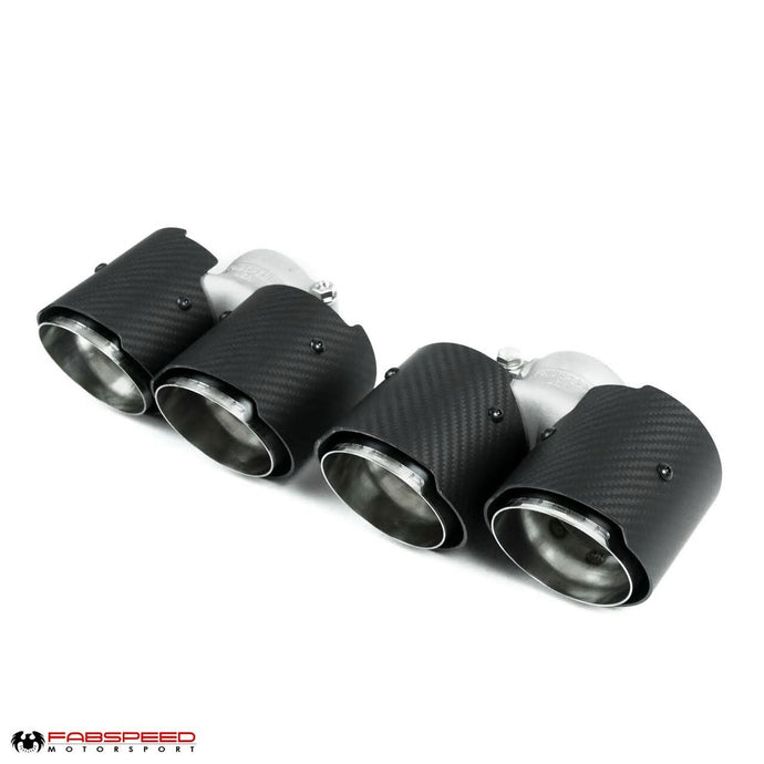 Fabspeed Porsche 991.2 Carrera Deluxe Quad Tips (2017-2019)