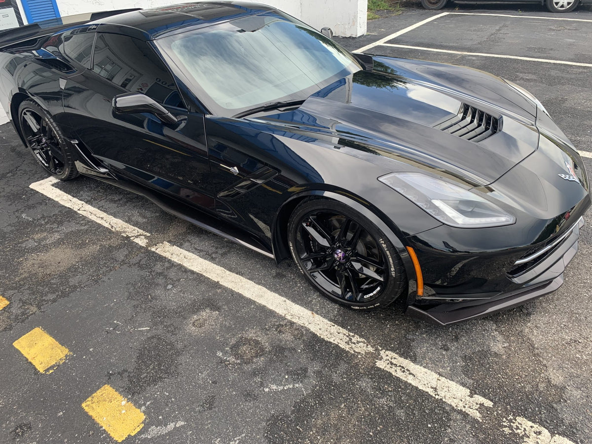 Corvette C7 Base Z06 Grand Sport Stingray Rocker Panels - Real Carbon ...