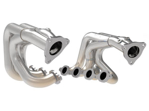 aFe Power Twisted 304SS Headers 2020 Chevy Corvette (C8) 6.2L V8 BRUSHED