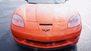 Corvette C6 Z06 Grand Sport Body Color Painted / Carbon Fiber Hydro Front Chin Spoiler Splitter OEM GM