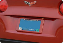 OEM GM Body Color Painted Exterior Rear License Plate Frame Holder