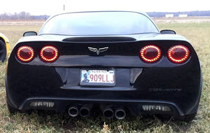 2005-2013 C6 Corvette Eagle Eye LED Tail Lights Lamps (Set)