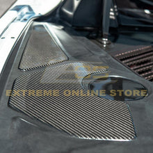 Load image into Gallery viewer, Corvette C8 Stingray Visible Carbon Fiber Engine Bay Panel Accent Covers
