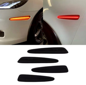 2005-2013 C6 Corvette SMOKED LENS Full Length Laser LED Side Markers