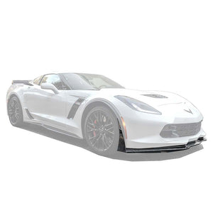 Corvette C7 Carbon Fiber Stage 3 Front Splitter & Winglets Deflectors Extensions