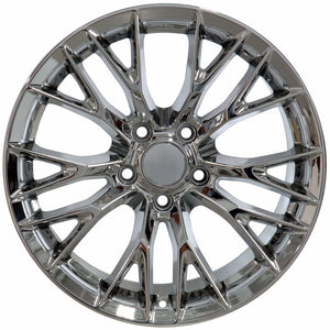 Fits Corvette Wheel C7 Z06 Rim - CV22 18x10.5 Chrome Corvette Rim