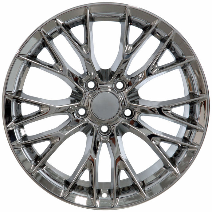 Fits Corvette Wheel C7 Z06 Rim - CV22 18x10.5 Chrome Corvette Rim
