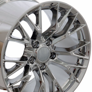 Fits Corvette Wheel C7 Z06 Rim - CV22 18x10.5 Chrome Corvette Rim