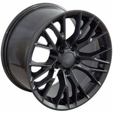 Load image into Gallery viewer, Fits Corvette Wheel C7 Z06 Rim - CV22 18x10.5 Gunmetal Corvette Rim
