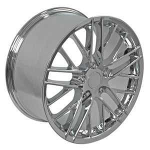 Fits Corvette Wheel C6 ZR1 Rim - CV08B 18x8.5 Chrome Corvette Rim