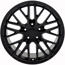 Load image into Gallery viewer, Fits Corvette C6 ZR1 Rims CV08B Satin Black Corvette Wheels 19x10/18x8.5 Staggered
