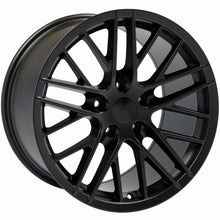 Load image into Gallery viewer, Fits Corvette C6 ZR1 Rims CV08B Satin Black Corvette Wheels 19x10/18x8.5 Staggered
