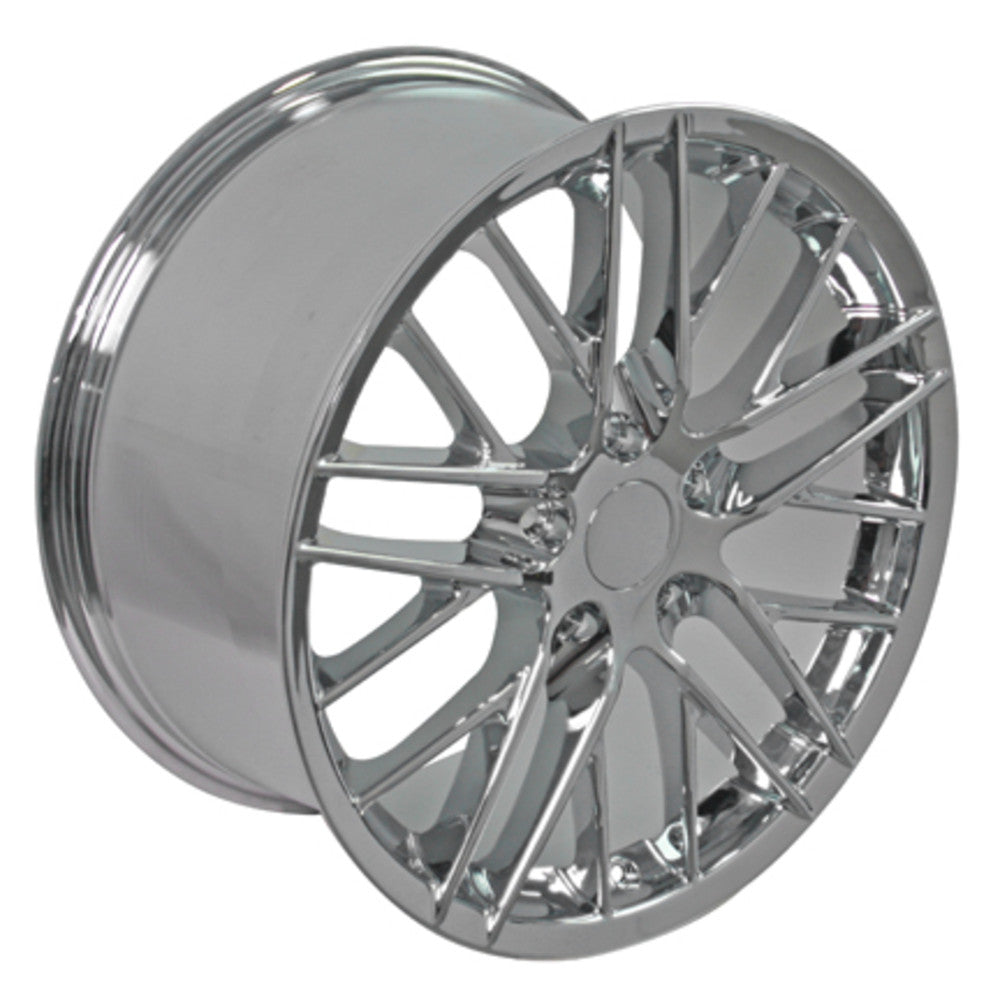 Fits Corvette C6 ZR1 Rims CV08B Chrome Corvette Wheels 19x10/18x8.5 St ...