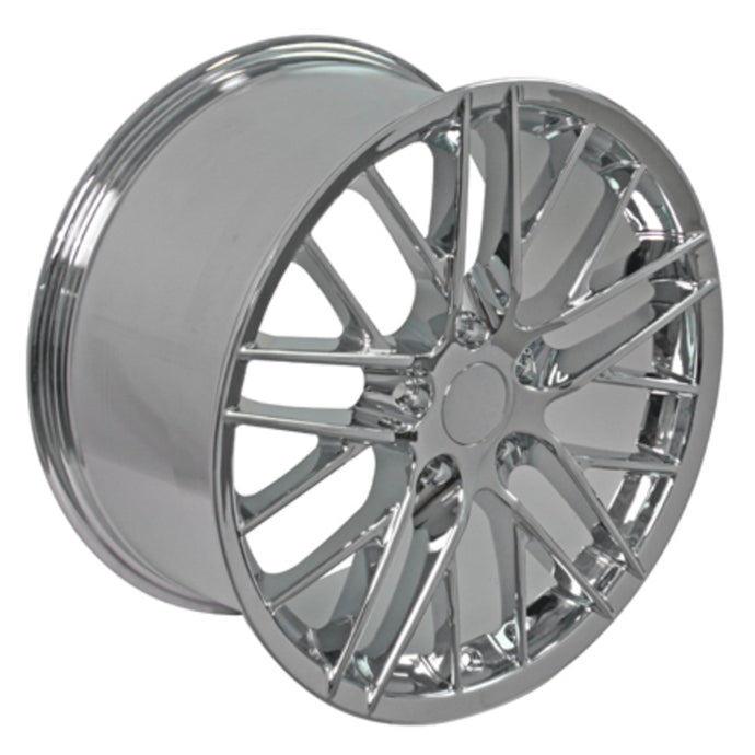 Fits Corvette C6 ZR1 Rims CV08B Chrome Corvette Wheels 19x10/18x8.5 Staggered