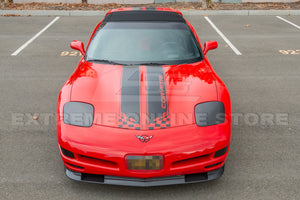 1997-2004 Corvette C5 Z06 Factory Style CARBON FIBER Front Headlight Covers Pair