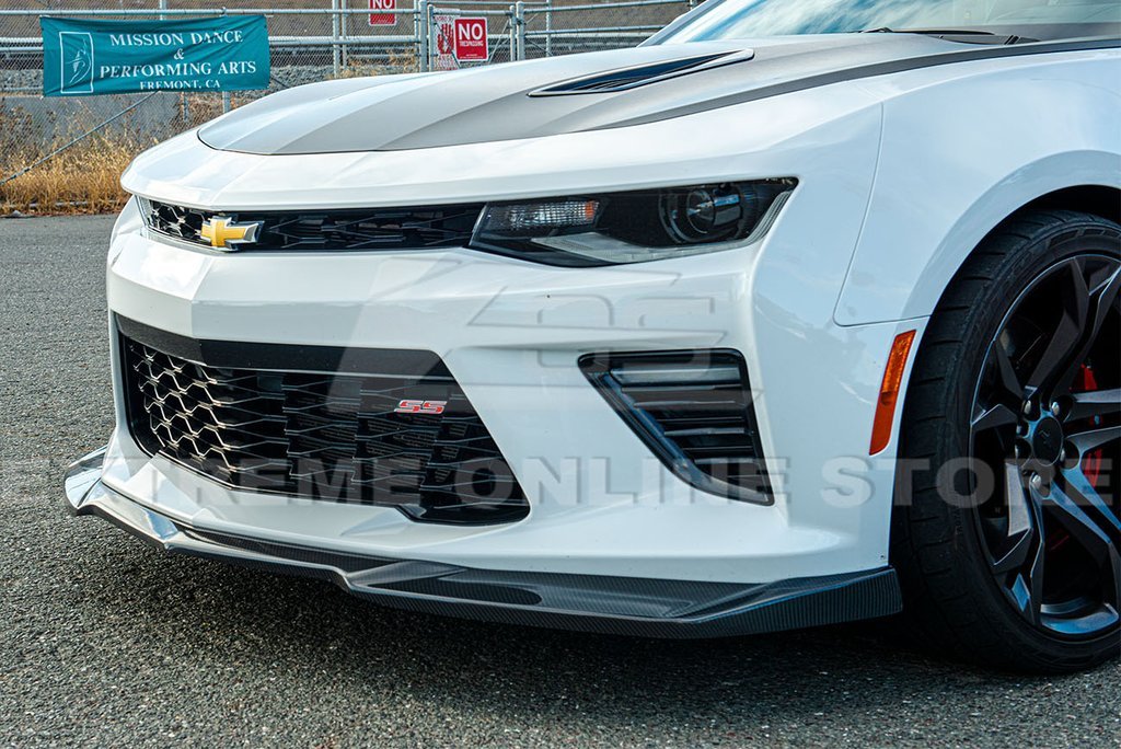 Camaro SS ZL1 Conversion Front Splitter Spoiler Lip Painted Glossy Bla ...