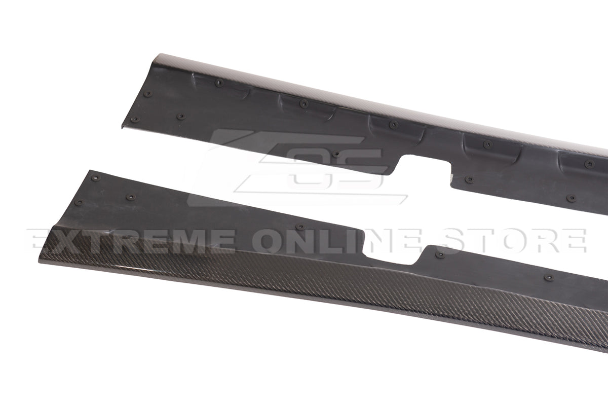 C5 Rocker Panels 1997-04 Corvette C5 ZR1 Style Side Skirts Rocker Panels Visible Carbon ...