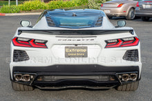 Load image into Gallery viewer, Corvette C8 Z51 Low Profile GLOSSY BLACK Custom Painted Carbon Fiber Rear Trunk Lid Wing Spoiler
