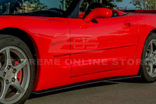 Load image into Gallery viewer, 1997-04 Corvette C5 ZR1 Style Side Skirts Rocker Panels Visible Carbon Fiber
