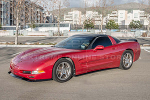 1997-04 Corvette C5 ZR1 Style Extended Front Splitter Spoiler Painted Glossy Black