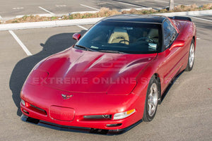 1997-04 Corvette C5 ZR1 Style Extended Front Splitter Spoiler Painted Glossy Black