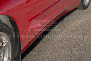 1997-04 Corvette C5 ZR1 Style Side Skirts Rocker Panels Glossy Black