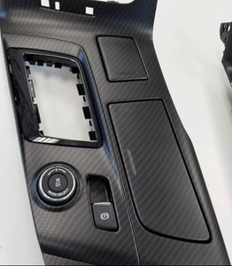 Corvette C7 Z06 Stingray Painted Carbon Fiber HydroGraphics Shift Plate Center Console Bezel Interior