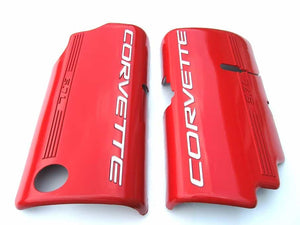 Corvette C5 Z06 Custom Painted Carbon Fiber Fuel Rail Engine Covers OEM GM
