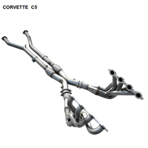 American Racing Headers Long System, 1-3/4" x 3", No Cats, 1997-00 Corvette C5