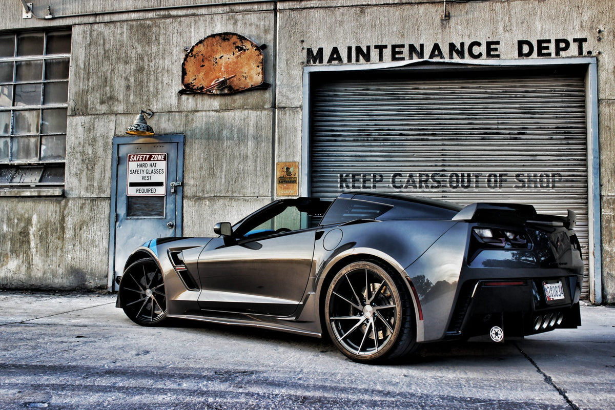 2014-2019 C7 Corvette Z06 Grand Sport Stage 2 Wicker Spoiler Winglets ...