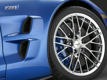 Load image into Gallery viewer, C6 Corvette ZR1 Carbon Fiber HydroGraphics Custom Painted Fender Emblem OEM GM
