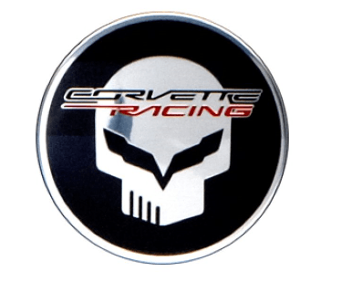 Corvette C7 Stingray OEM GM Wheel Rim Center Cap - Racing Jake Skull