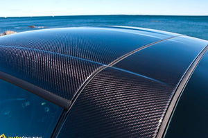 2005 - 2013 Corvette C6 ZR1 Visible Carbon Fiber Roof Trim B-Pillar Halo
