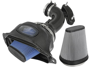 Black Series Momentum Carbon Fiber Cold Air Intake System wDual Filter Media Chevrolet Corvette (C7) 14-19 V8-6.2L