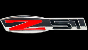 2005 - 2013 C6 Corvette Z51 Billet Chrome Badge / Custom Painted