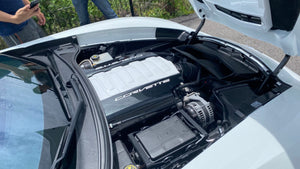 Corvette C7 LT1 Stingray Carbon Fiber Painted Lower Fuel Rail Engine Covers OEM GM