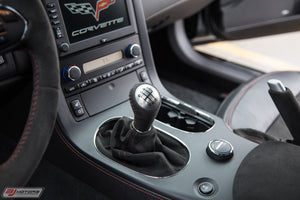 Corvette C6 Centennial Edition Center Console Radio Console Flat Black Color Stitching OEM GM