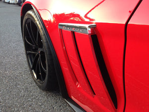 2006 - 2013 Corvette Carbon Fiber or Painted Front Fender Extensions Splash Guards Z06 Grand Sport