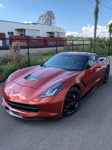 Corvette C7 Z06 Grand Sport Stingray Side Skirts Rocker Panels ABS Plastic - Custom Painted