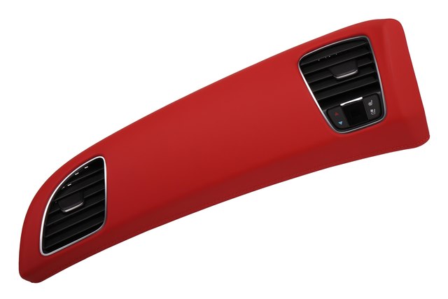 2014 - 2019 Corvette C7 Red Genuine Leather Interior Dash Pad Trim Panel Cover - Custom Service