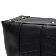 Load image into Gallery viewer, 2020 C8 Corvette Stingray Premium Luggage, Jet Black Leather, Crossed Flags Logo, Single
