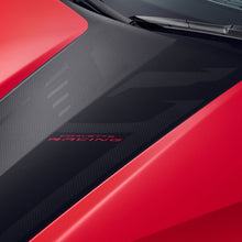 Load image into Gallery viewer, 2020 C8 Corvette Stingray Hood Graphic, Jake Logo, Corvette Racing Logo, Black
