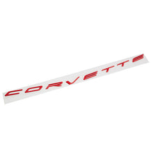 Load image into Gallery viewer, 2020 C8 Corvette Stingray Rear Emblem, Corvette Script, Torch Red
