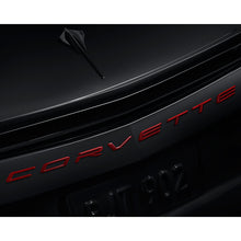 Load image into Gallery viewer, 2020 C8 Corvette Stingray Rear Emblem, Corvette Script, Torch Red
