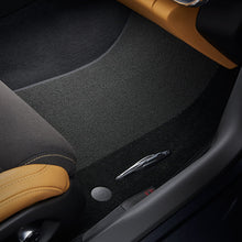 Load image into Gallery viewer, &quot;2020 C8 Corvette Stingray Front Floor Mats, Premium Carpet, Black With Black Stitching &quot;
